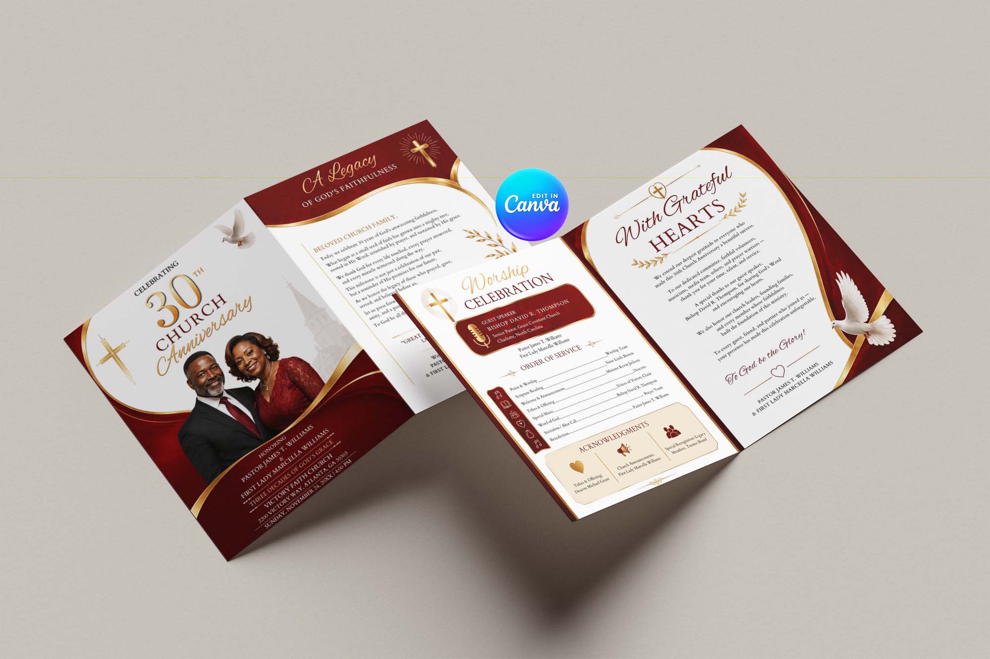 Chruch Anniversary template 